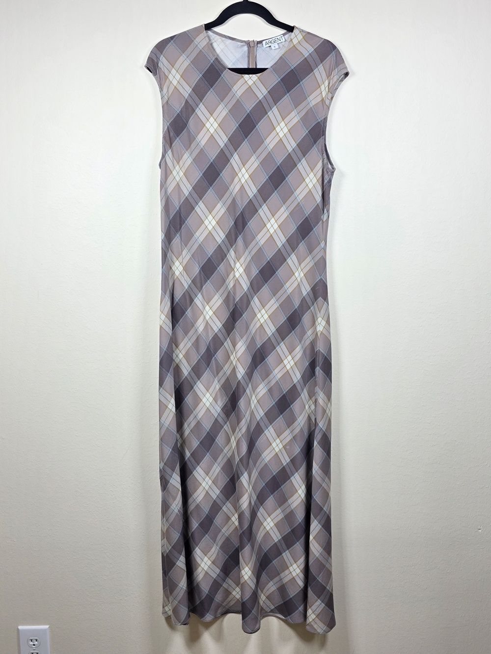 ARGENT 100% SILK MINIMAL BIAS DRESS SIZE XL MSRP $475 - Picture 4 of 15